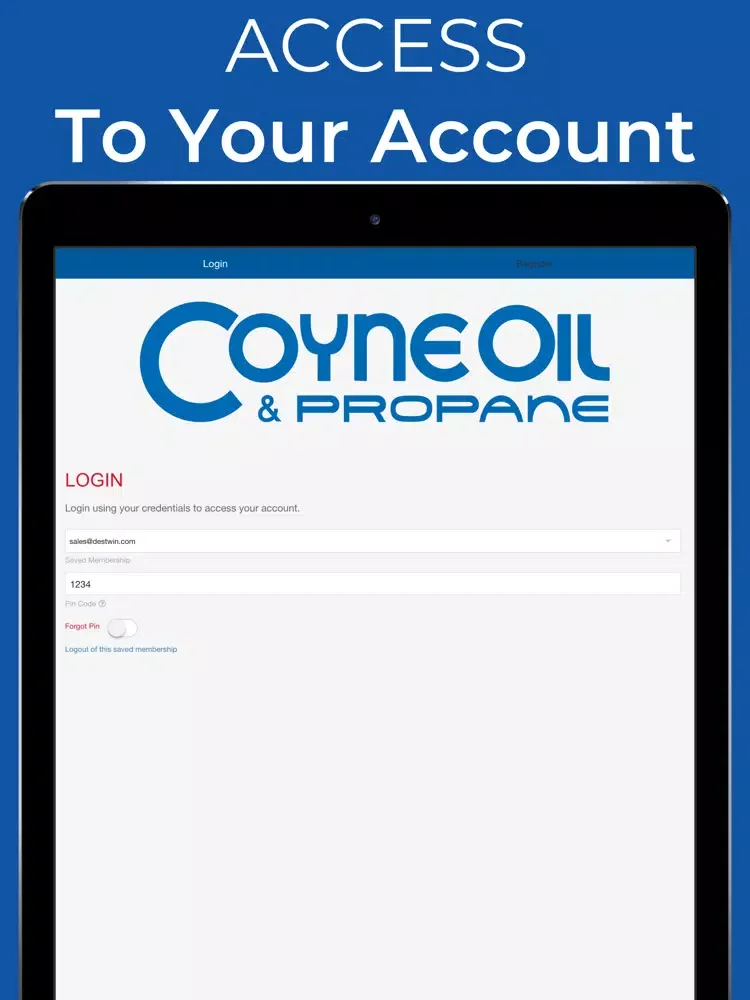 Captures d'écran de Coyne Oil & Propane iPad 