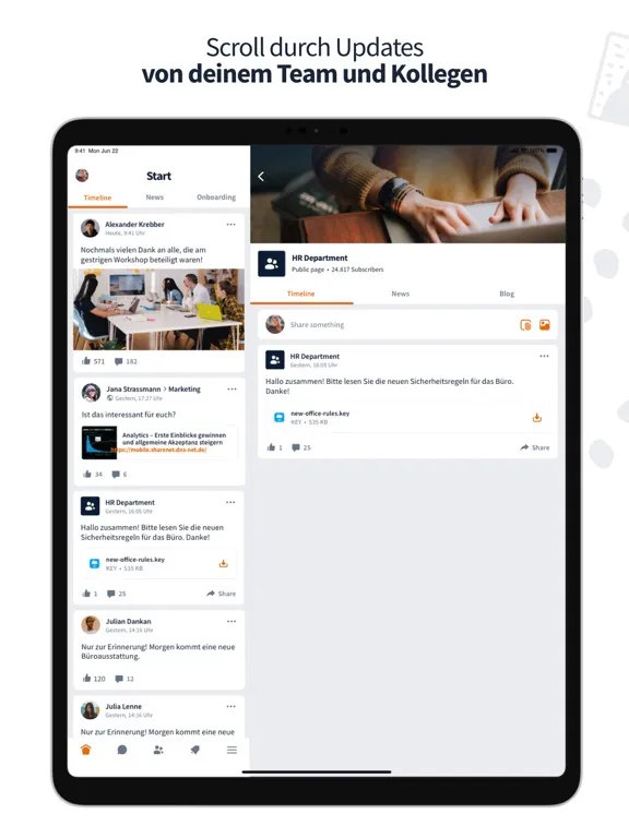 SHARENET Intranet iPad 应用截图