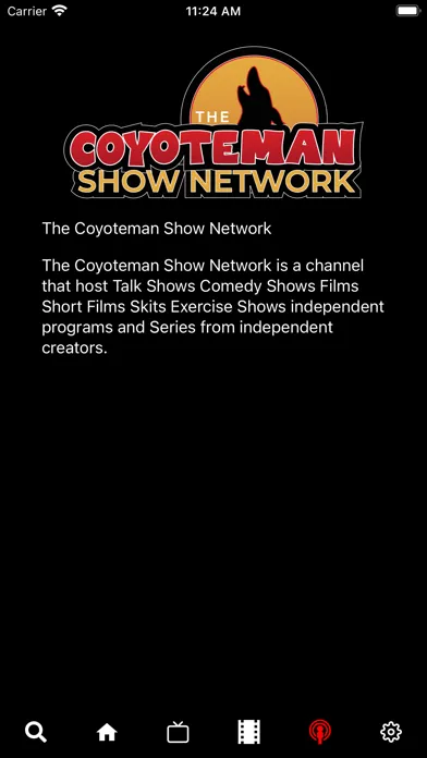 Capturas de pantalla de The Coyoteman Show Network