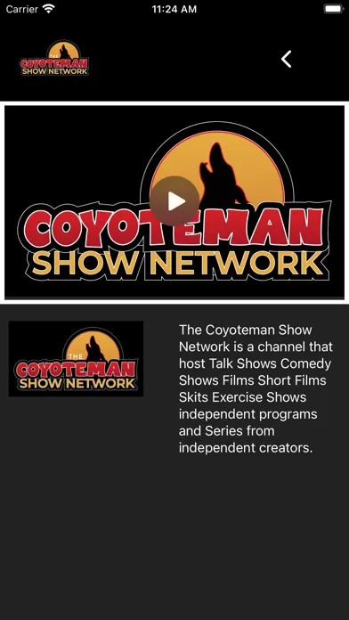 Capturas de pantalla de The Coyoteman Show Network