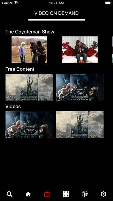 Capturas de pantalla de The Coyoteman Show Network
