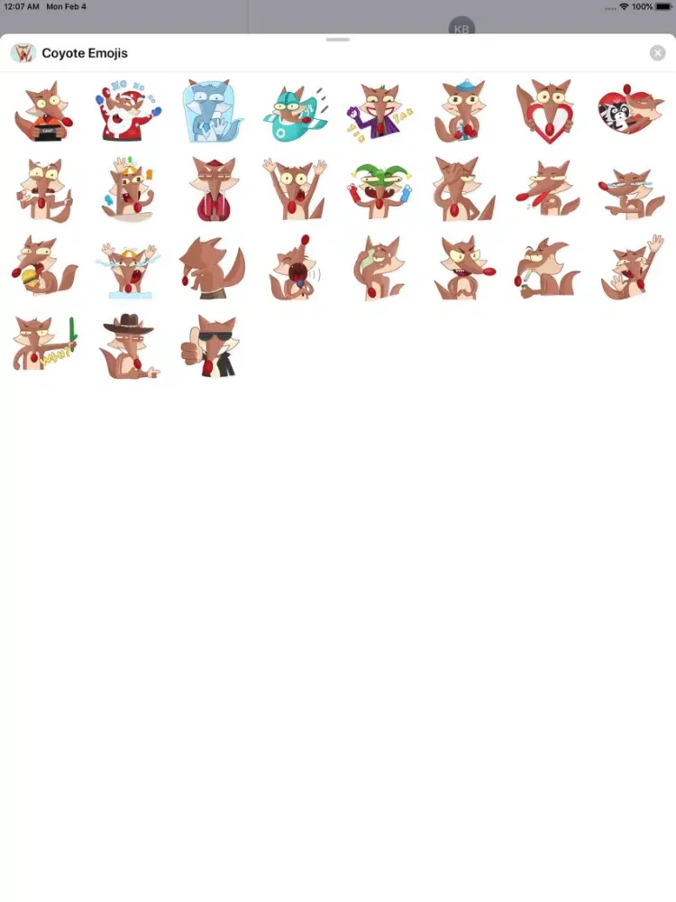 Coyote Stickers & Emojis iPad  سکرین شاٹس
