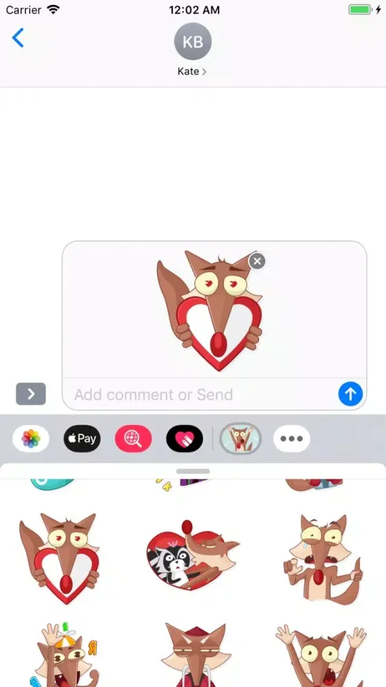 Coyote Stickers & Emojis سکرین شاٹس