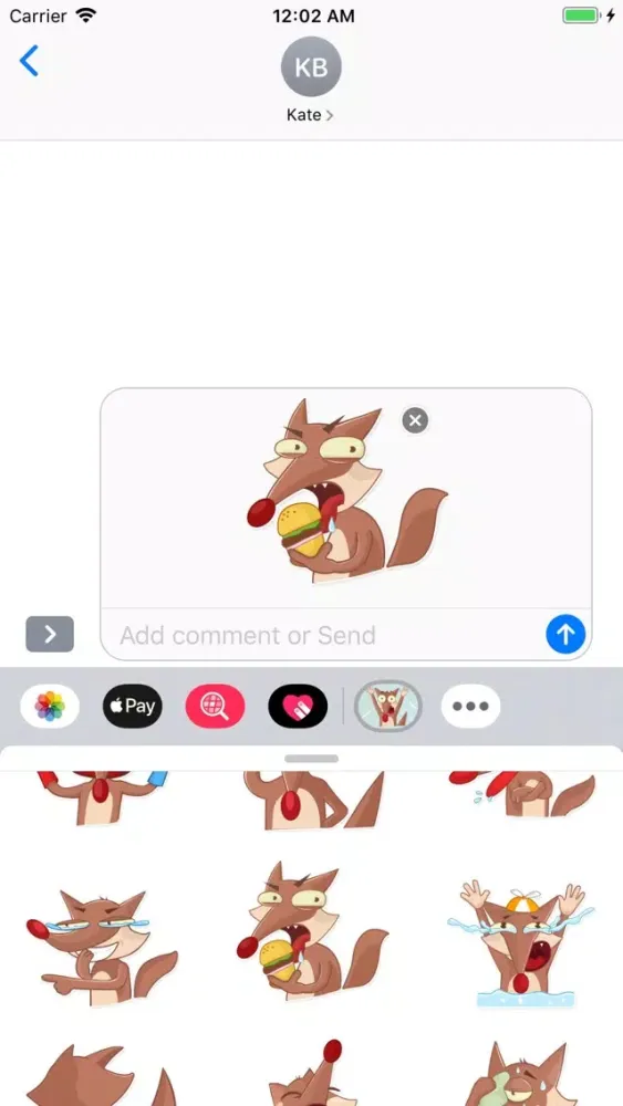 Coyote Stickers & Emojis سکرین شاٹس