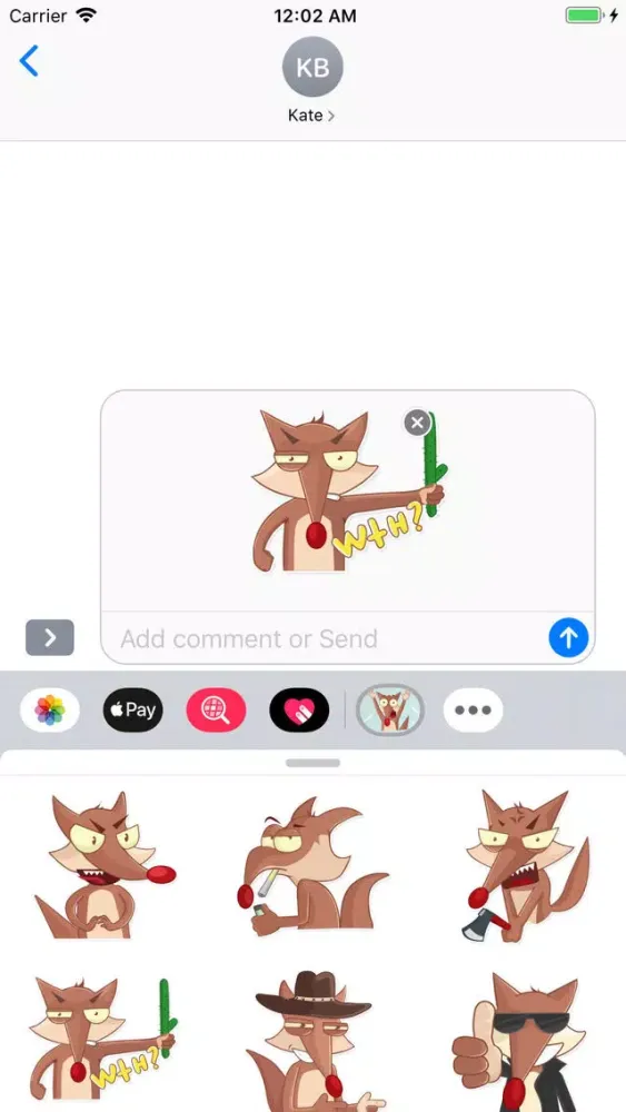 Coyote Stickers & Emojis سکرین شاٹس