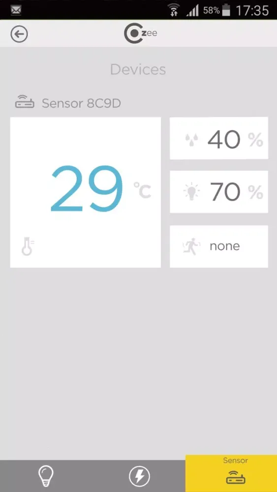 Скриншоты Cozee Smart Home App