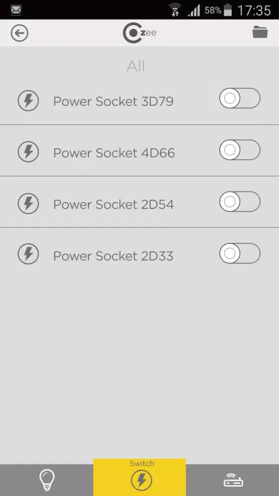 Скриншоты Cozee Smart Home App