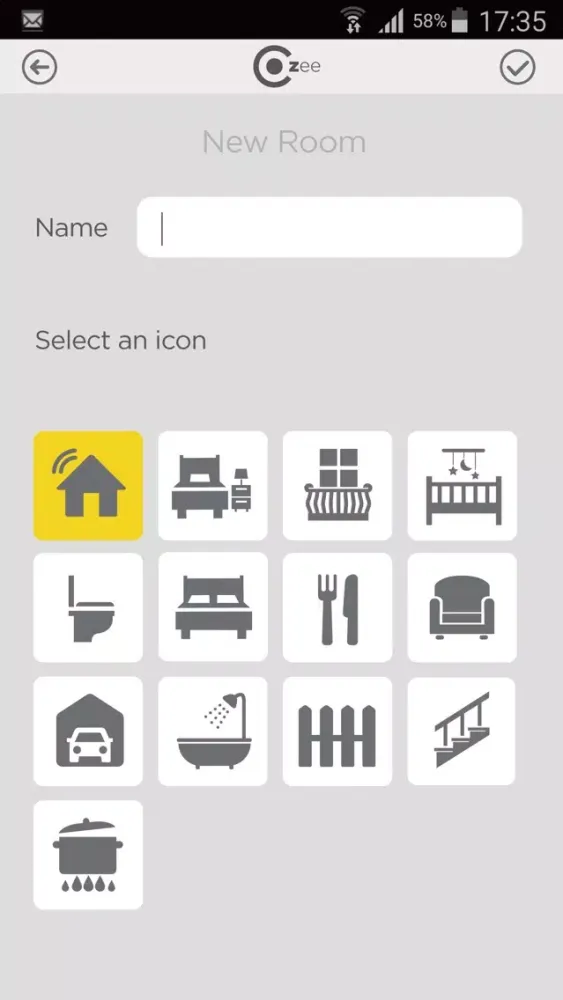 Скриншоты Cozee Smart Home App