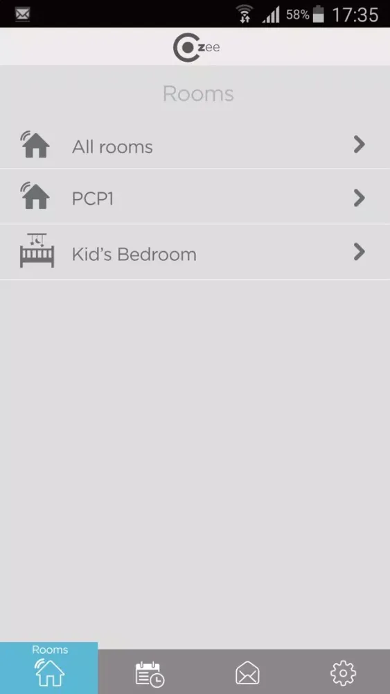 Скриншоты Cozee Smart Home App