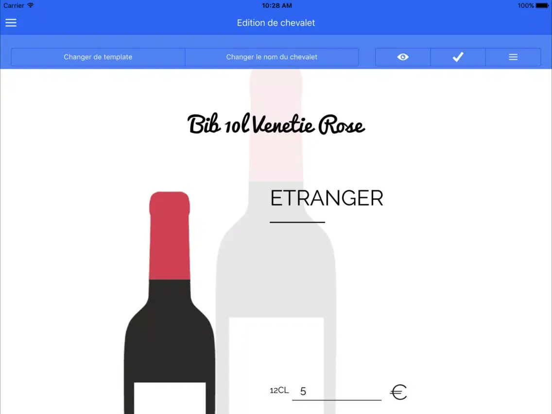 ภาพหน้าจอของ Carte des vins - CZG iPad 