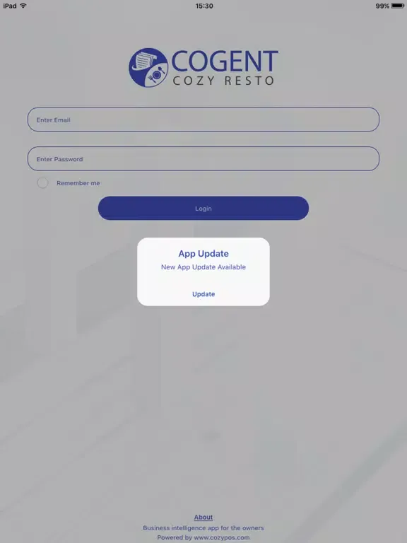 COGENT Cozy Resto Analytics iPad  स्क्रीनशॉट