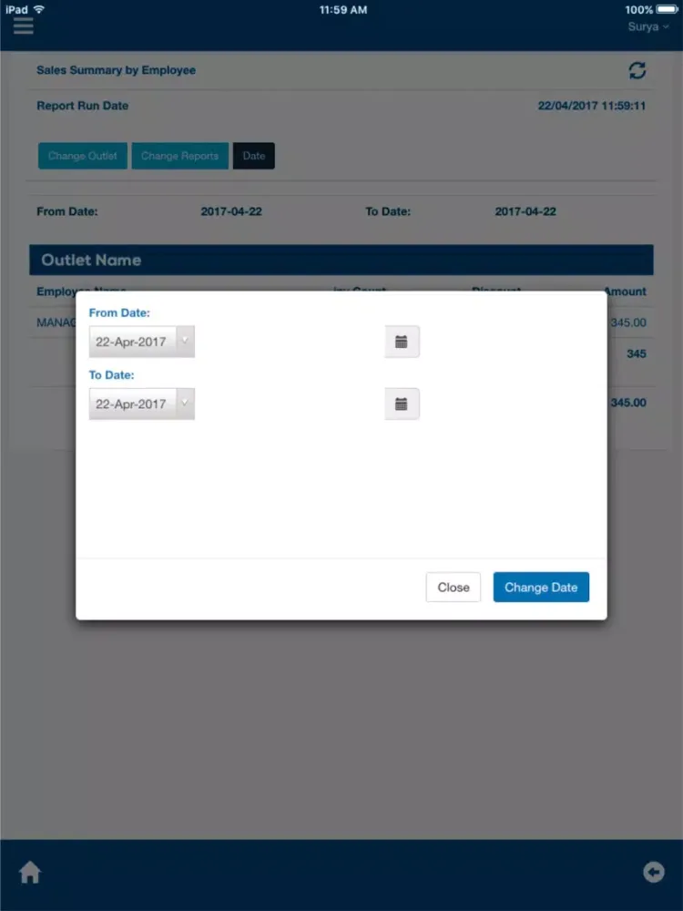 Capturas de tela do Cozy Reports Mobi iPad 