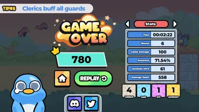 Captures d'écran de Waddle Wars: Roguelike Defense
