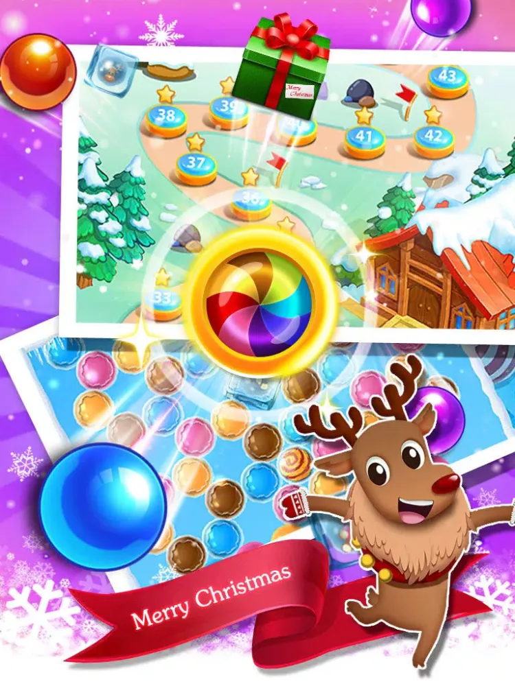Capturas de tela do Bubble Frozen world-New Christmas Game iPad 