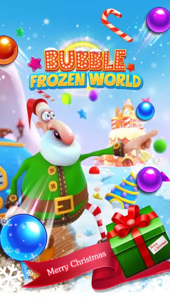 Capturas de tela do Bubble Frozen world-New Christmas Game