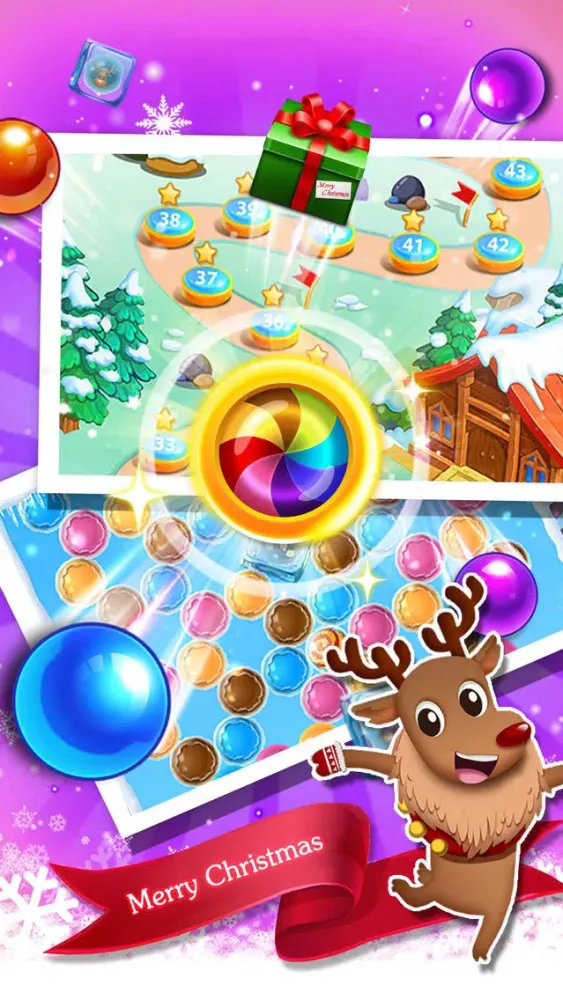 Capturas de tela do Bubble Frozen world-New Christmas Game