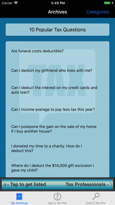 ASK A TAX PREPARER應用截圖