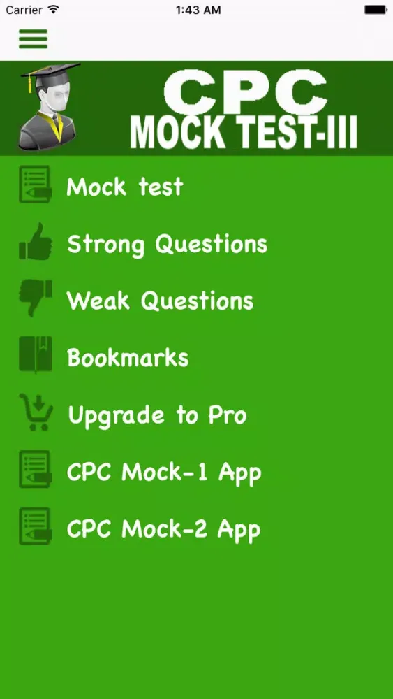Capturas de tela do AAPC CPC MOCK 3 FREE
