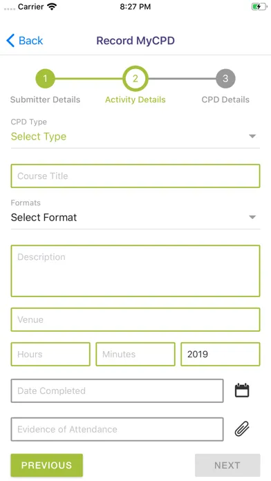 MyCPD سکرین شاٹس
