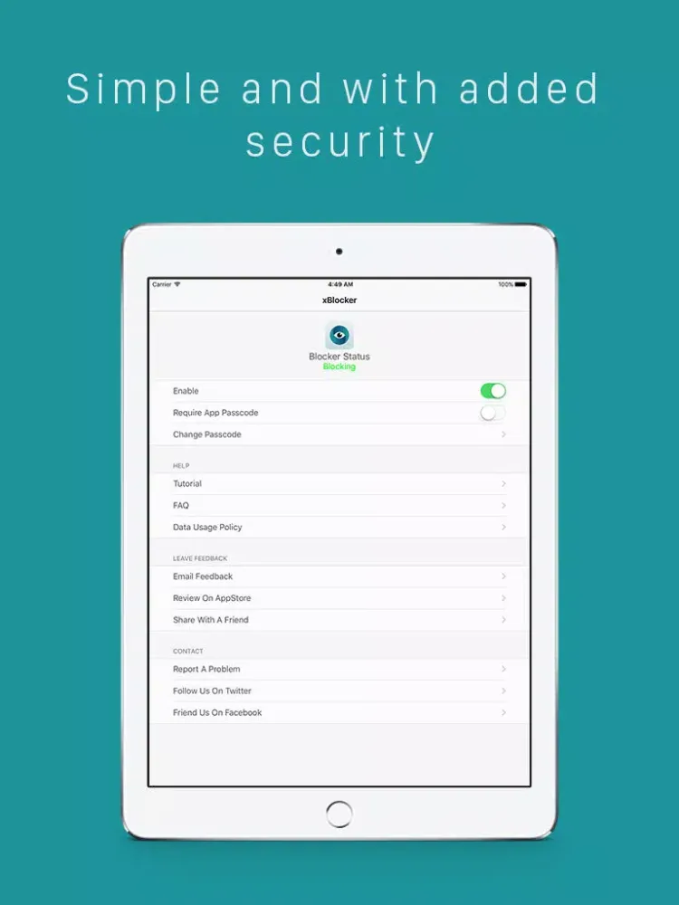 صور xBlocker - A Content Blocker For Children iPad 