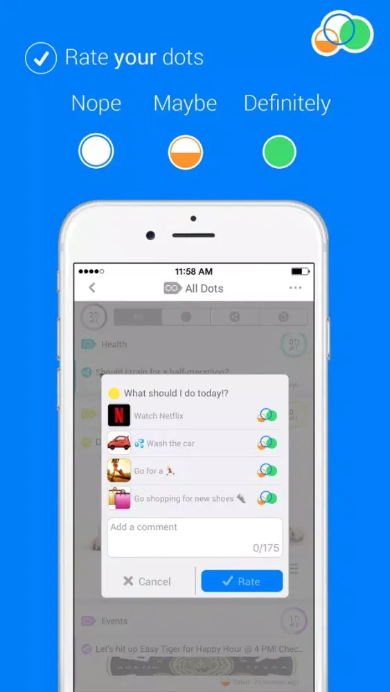 Zrzuty ekranu MyndDot: Decision Assistant