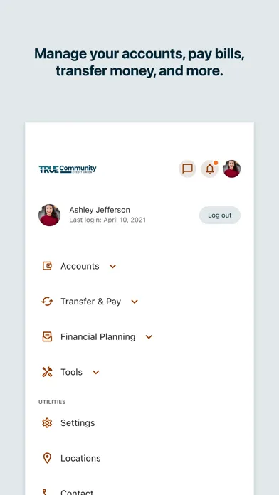 TRUE Community Digital Banking سکرین شاٹس
