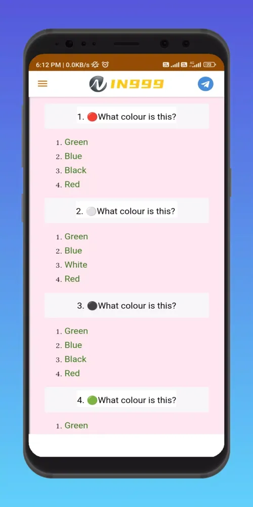 IN999 - Colour Prediction Ekran Görüntüleri