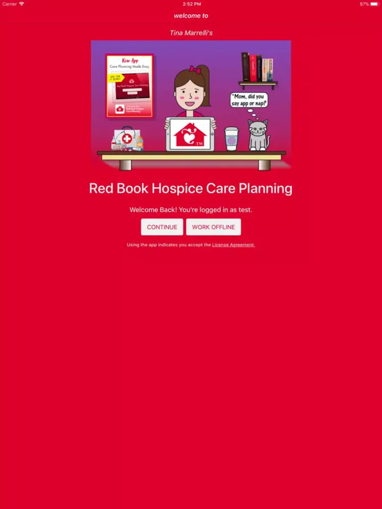 ภาพหน้าจอของ Red Book Hospice Care Planning iPad 