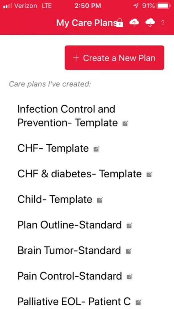 ภาพหน้าจอของ Red Book Hospice Care Planning