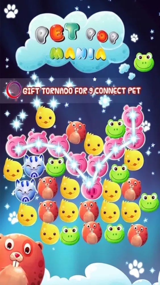 Cute Pet Fun ManiA-Easy match 3 game for everyday Free Ekran Görüntüleri