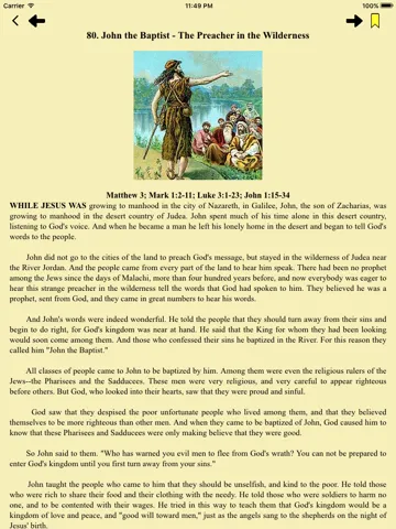 Capturas de tela do New Bible Stories for kids iPad 