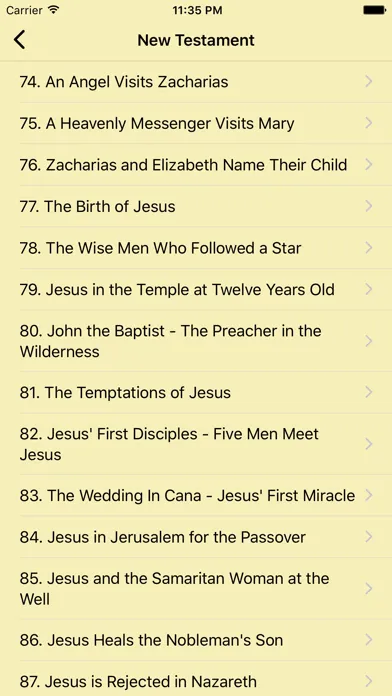 Capturas de tela do New Bible Stories for kids