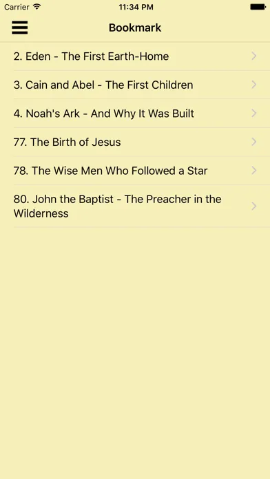 Capturas de tela do New Bible Stories for kids