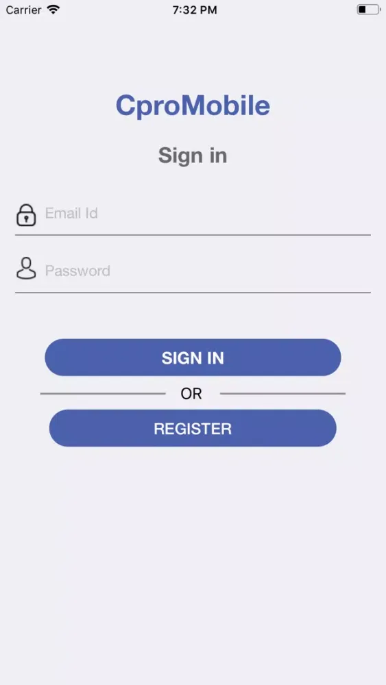 Tangkapan skrin CproMobile