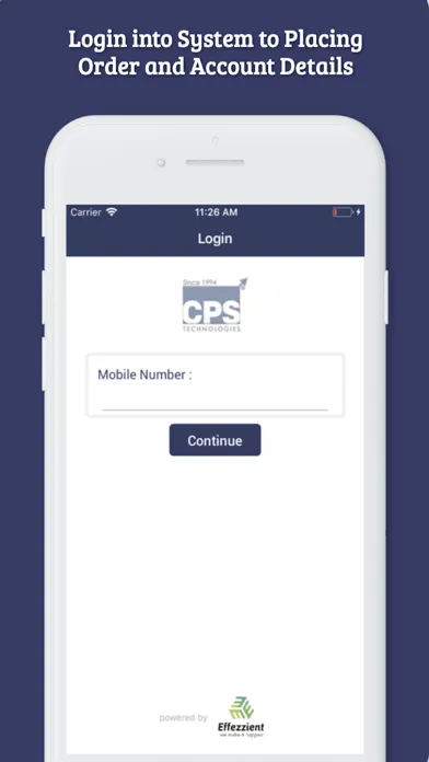 Capturas de tela do CPS Services