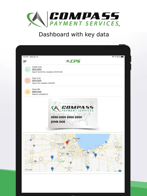 Tangkapan layar CPS Pay iPad 