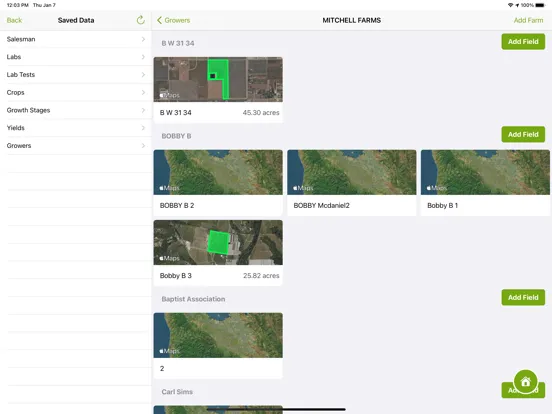 Screenshot di NSTracker iPad 