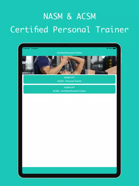 Tangkapan skrin Certified Personal Trainer iPad 