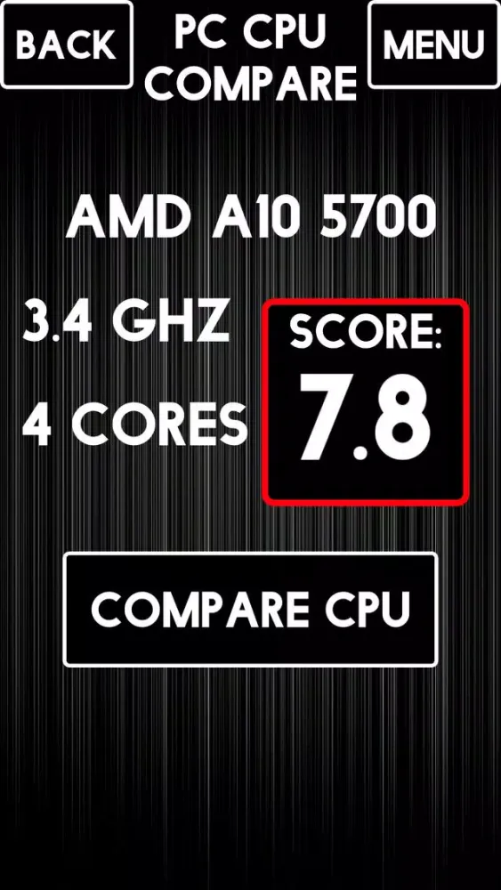 PC CPU Compare স্ক্রিনশট