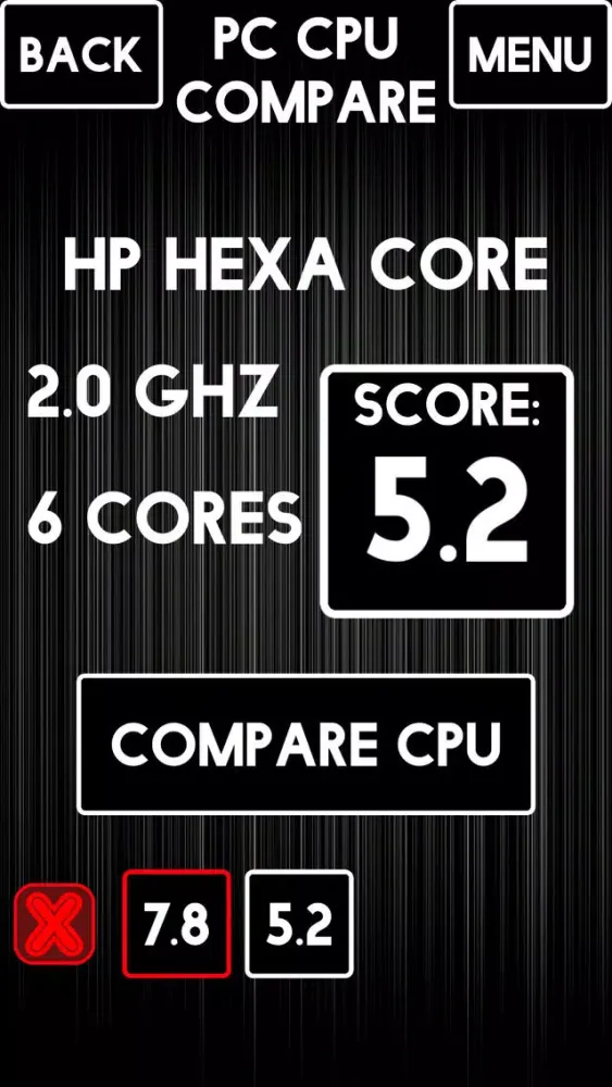 PC CPU Compare স্ক্রিনশট