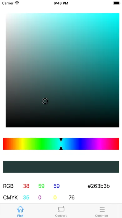 Color Tools - RGB, CMYK, HSV スクリーンショット