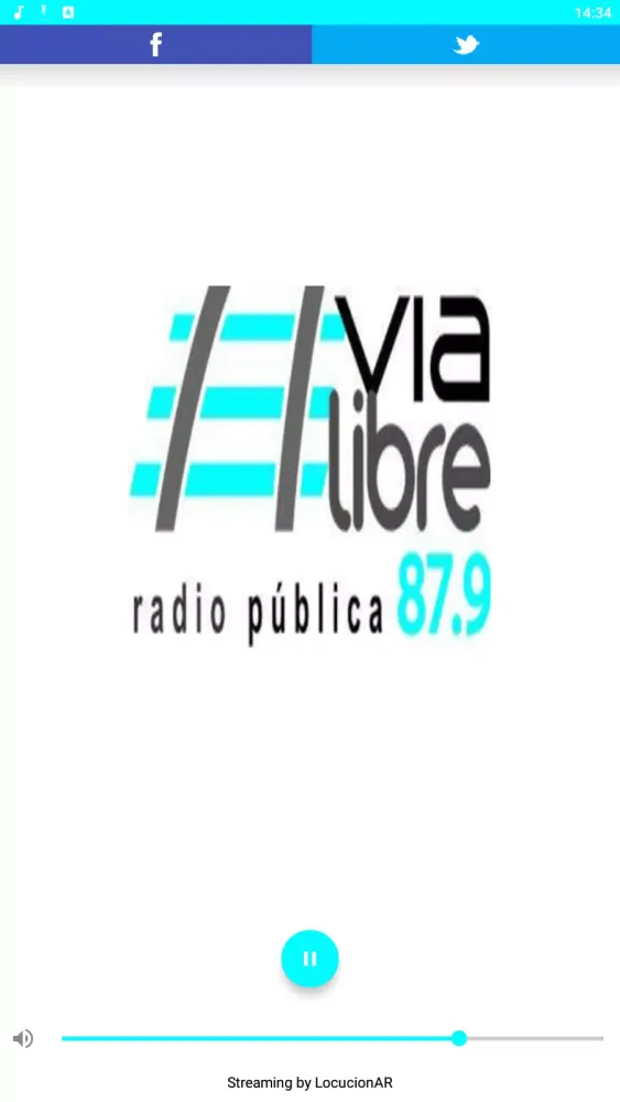 Ảnh chụp màn hình của FM Via Libre