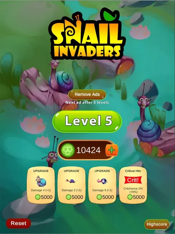 Zrzuty ekranu Snail Invaders iPad 