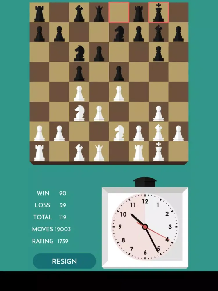 Ảnh chụp màn hình của Crack Chess iPad 