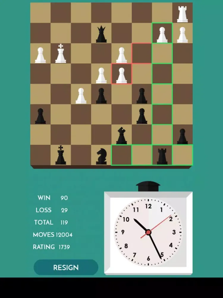 Ảnh chụp màn hình của Crack Chess iPad 