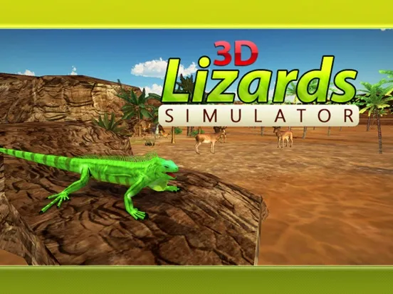 Ảnh chụp màn hình của 3D Lizards Simulator - Giant Reptile Survival iPad 