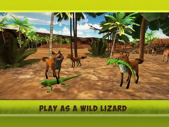 Ảnh chụp màn hình của 3D Lizards Simulator - Giant Reptile Survival iPad 