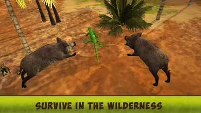 Ảnh chụp màn hình của 3D Lizards Simulator - Giant Reptile Survival