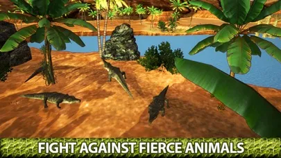 Capturas de tela do Angry Crocodile 3D Simulator - Wild Alligator