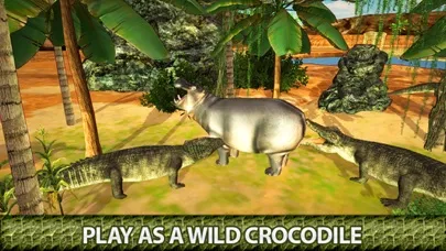 Capturas de tela do Angry Crocodile 3D Simulator - Wild Alligator